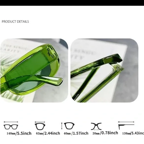 🆕NIP: Retro White Frame with Black Lens Sunglasses - Picture 3 of 5